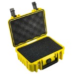 OUTDOOR kuffert i gul med skum polstring 205x145x80 mm Volume 2,3 L Model: 500/Y/SI